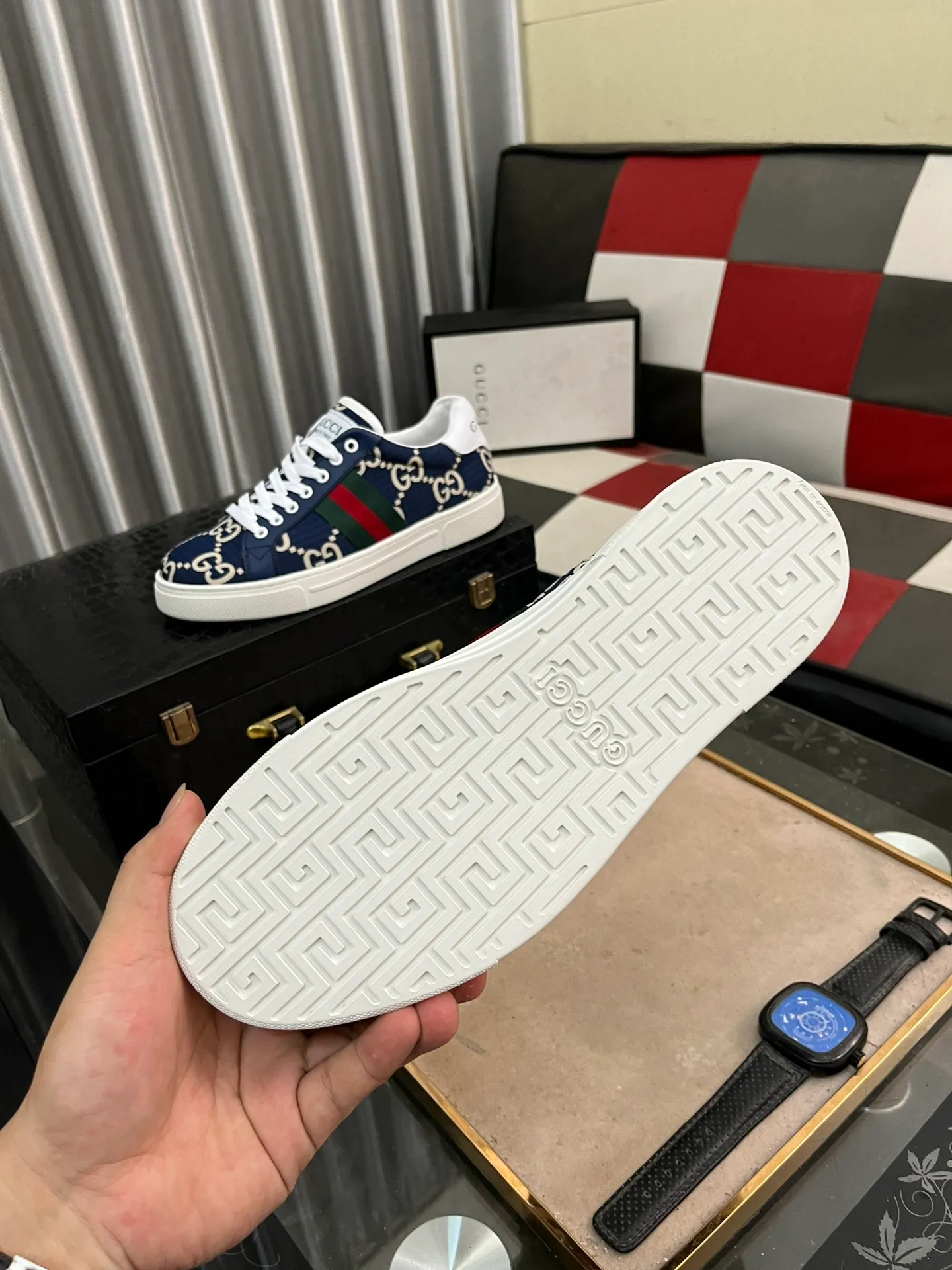 Men's men's shoes💰380⌚️⌚️" GUCCI" New official website • Same style latest • Hot style casual shoes, top brand [seduce] luxury ~ purchasing agency, top ~ quality. Products sold at the counter [Qiang] The original fabric adopts 3D printing technology ➕ Comfortable sheepskin lining, available in 38-443️⃣ colors